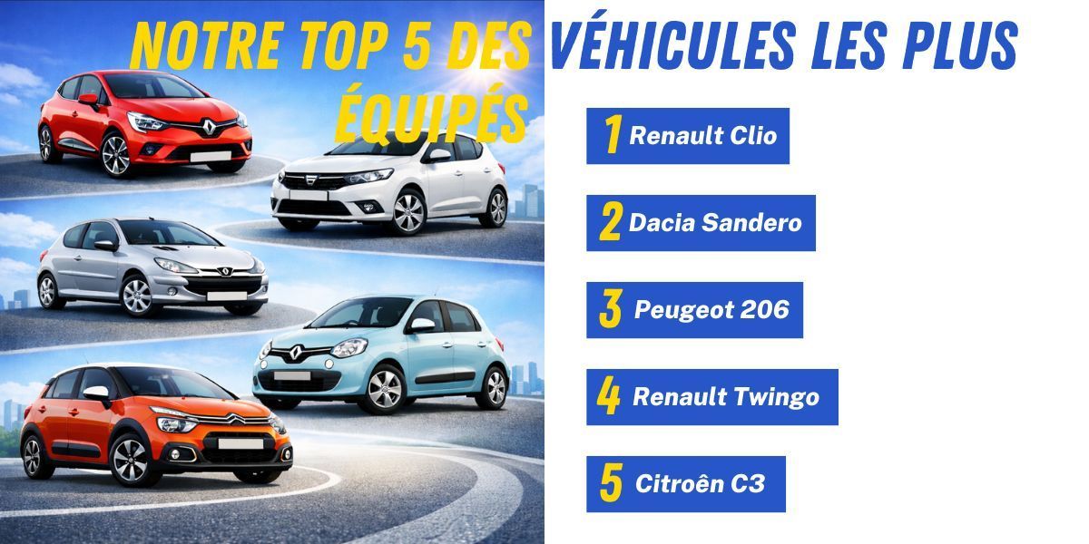 TOP 5 vehicules